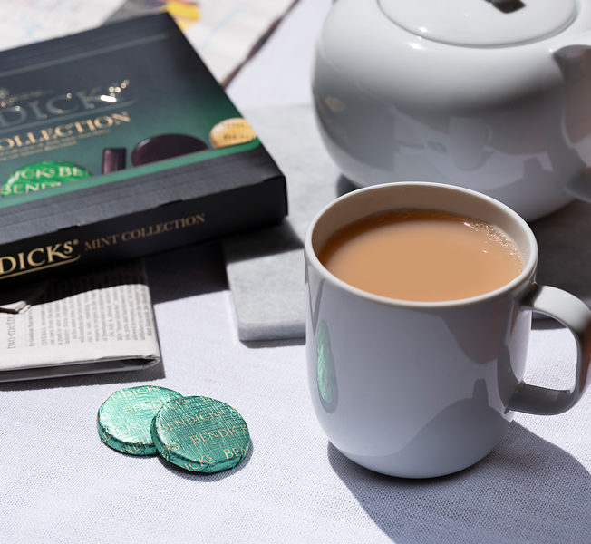 Mint Crisps and a cup of tea